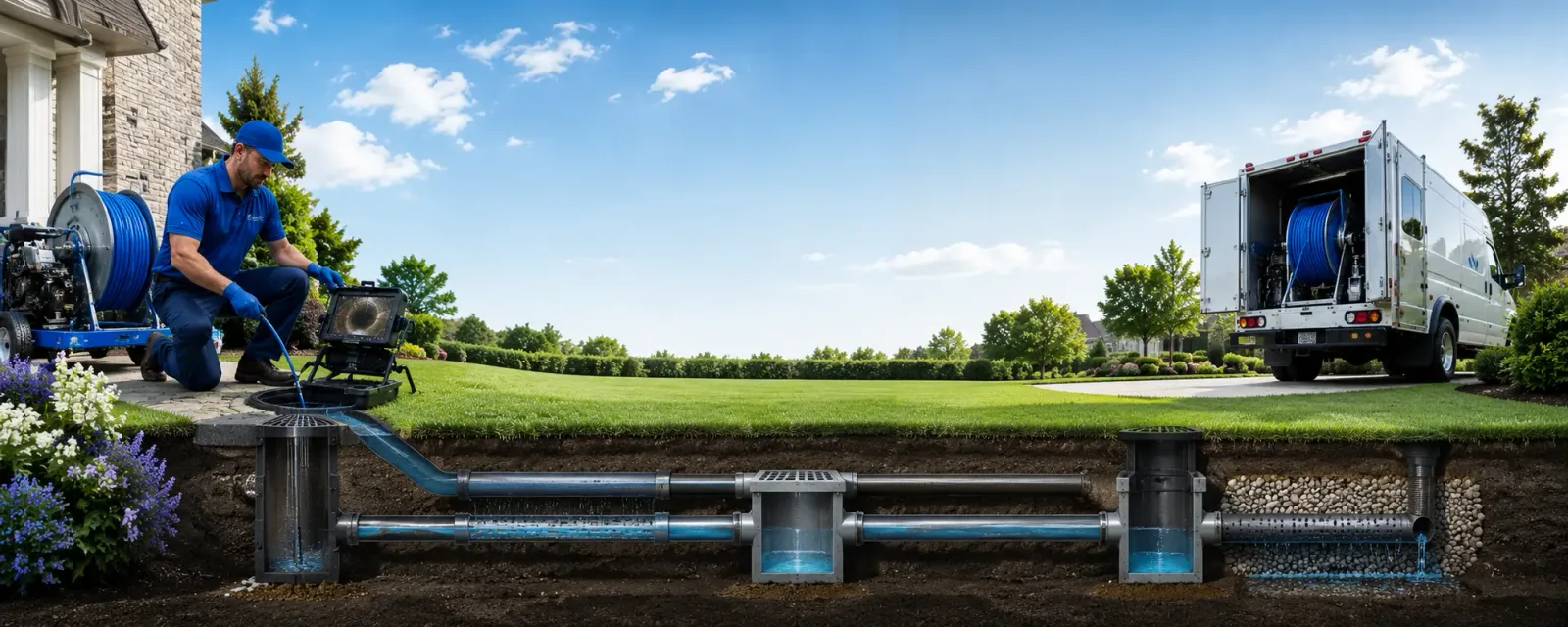 Outdoor drain cleaning information for Sinking Spring, OH